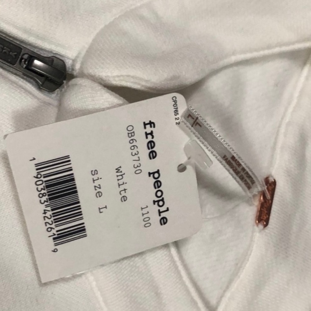 Free People Just For You Shirred White Jacket 🔥🔥HOST PICK🔥🔥 NWT - Picture 6 of 9